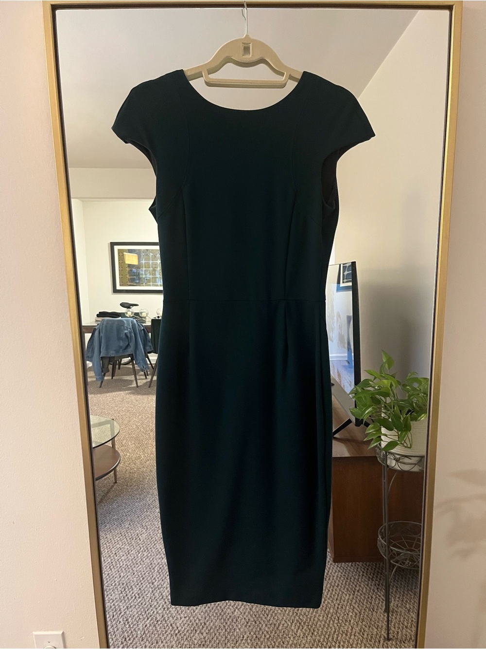 Zara Emerald Green Sheath Dress - Picture 5 of 8